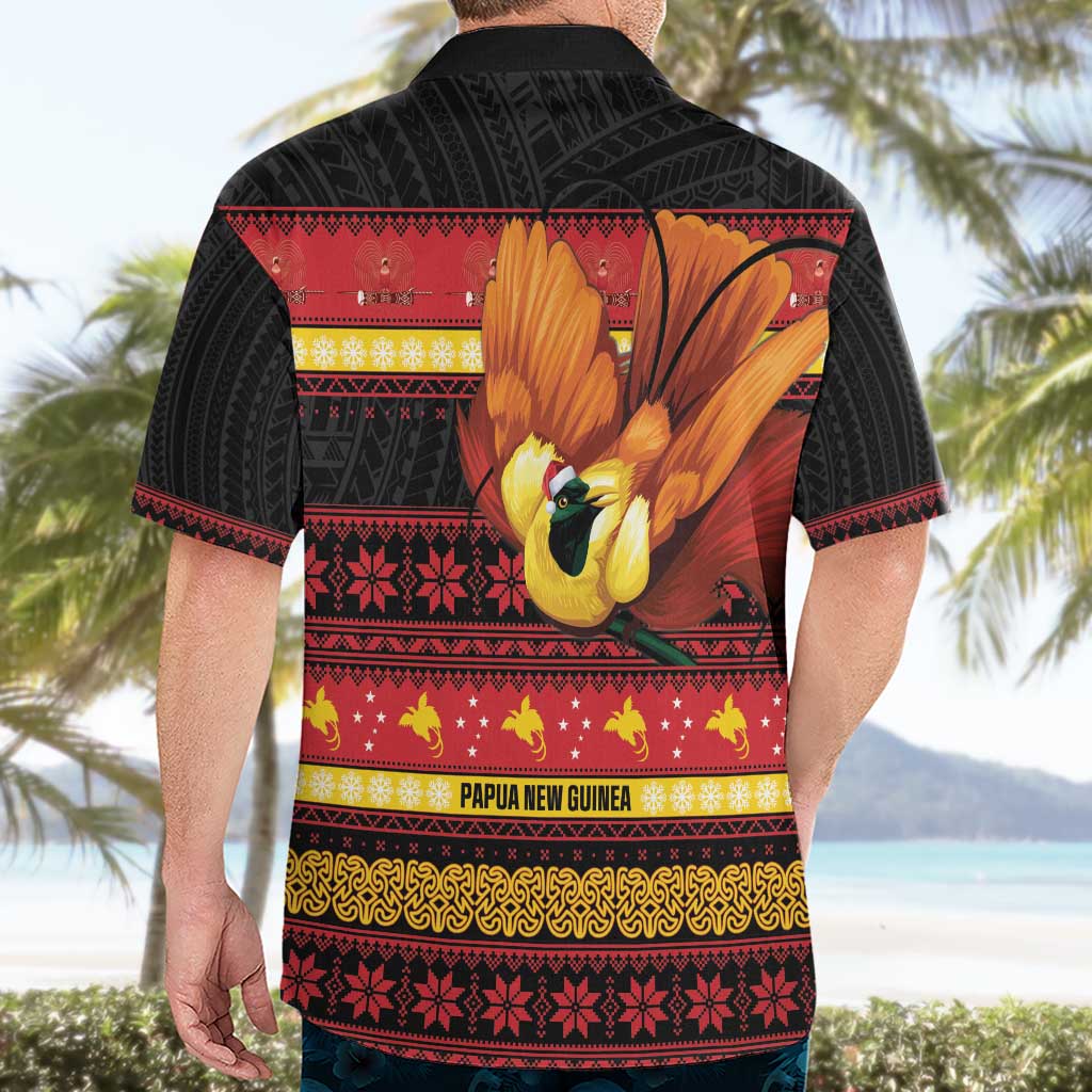 Papua New Guinea Christmas Hawaiian Shirt Bikpela hamamas blong dispela Krismas - Polynesian Pride