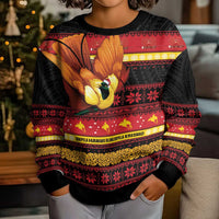 Papua New Guinea Christmas Kid Ugly Christmas Sweater Bikpela hamamas blong dispela Krismas LT14 - Polynesian Pride