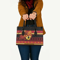 Papua New Guinea Christmas Leather Bag Bikpela hamamas blong dispela Krismas LT14 - Polynesian Pride