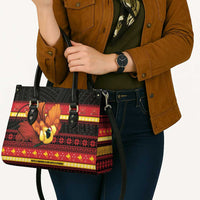 Papua New Guinea Christmas Leather Bag Bikpela hamamas blong dispela Krismas LT14 - Polynesian Pride