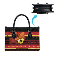 Papua New Guinea Christmas Leather Bag Bikpela hamamas blong dispela Krismas LT14 - Polynesian Pride