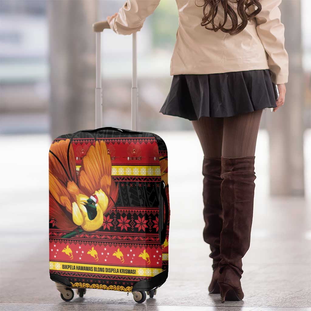 Papua New Guinea Christmas Luggage Cover Bikpela hamamas blong dispela Krismas LT14 - Polynesian Pride