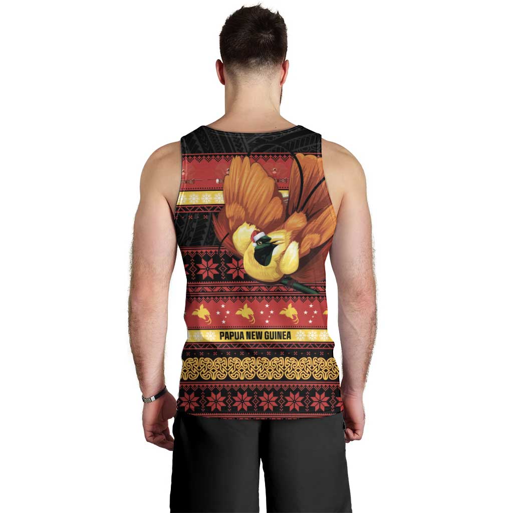 Papua New Guinea Christmas Men Tank Top Bikpela hamamas blong dispela Krismas LT14 - Polynesian Pride