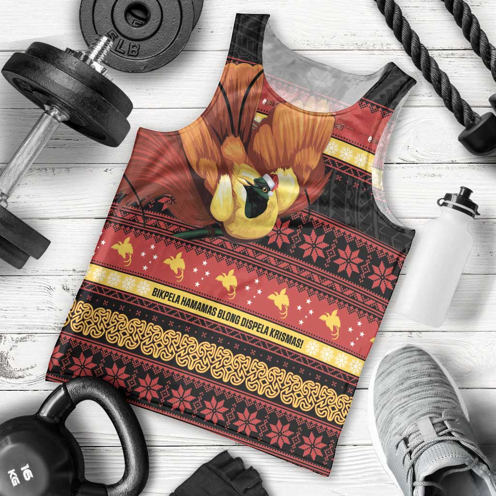 Papua New Guinea Christmas Men Tank Top Bikpela hamamas blong dispela Krismas LT14 - Polynesian Pride
