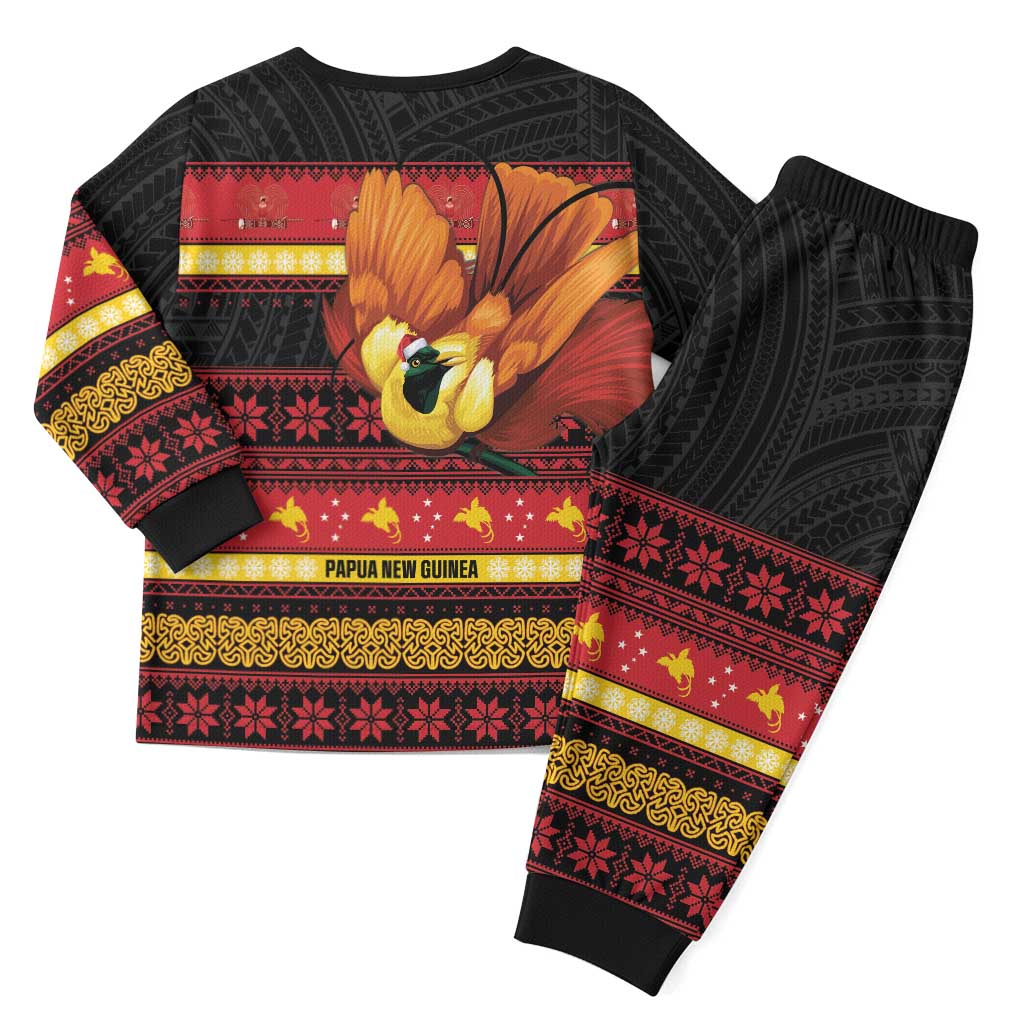 Papua New Guinea Christmas Pajama Set Bikpela hamamas blong dispela Krismas LT14 - Polynesian Pride