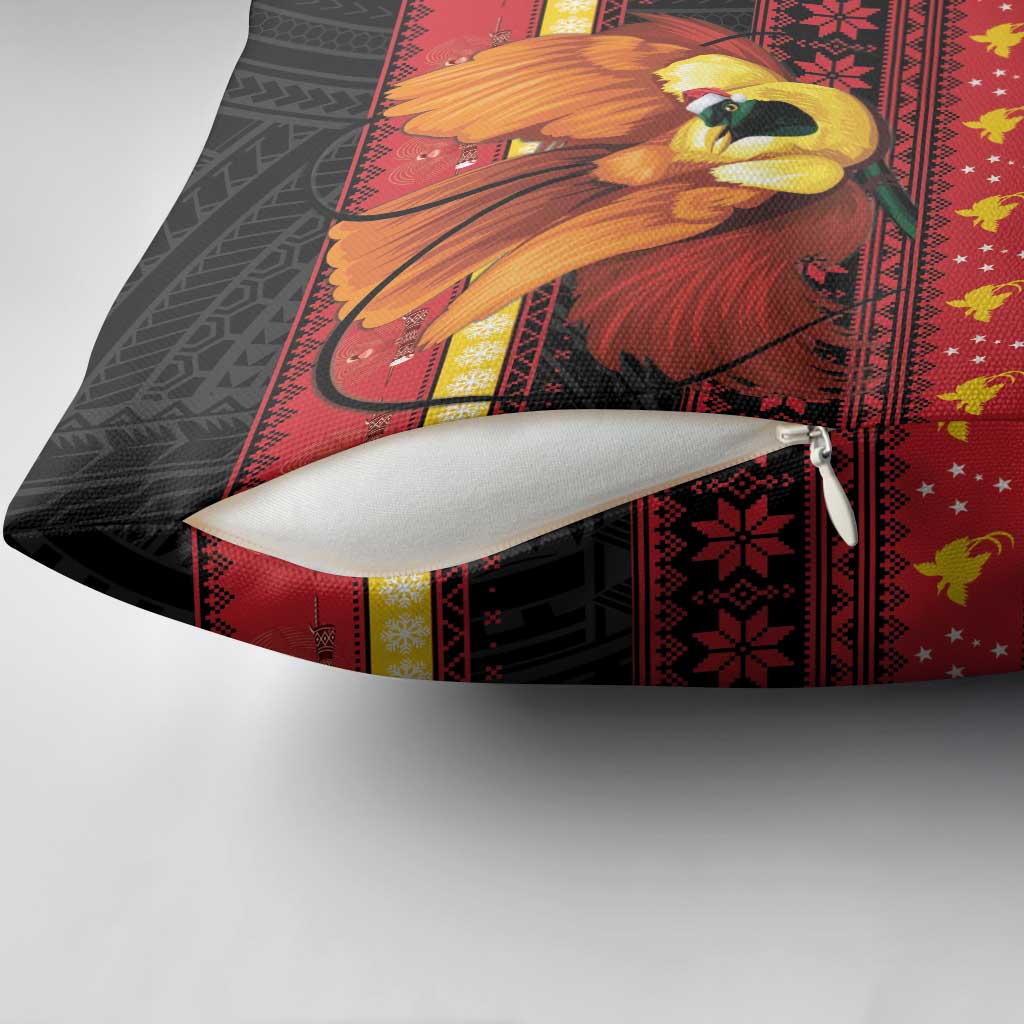 Papua New Guinea Christmas Pillow Cover Bikpela hamamas blong dispela Krismas LT14 - Polynesian Pride