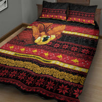 Papua New Guinea Christmas Quilt Bed Set Bikpela hamamas blong dispela Krismas LT14 - Polynesian Pride
