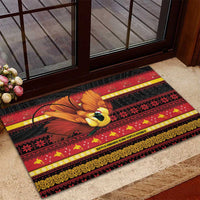 Papua New Guinea Christmas Rubber Doormat Bikpela hamamas blong dispela Krismas LT14 - Polynesian Pride