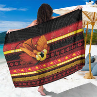 Papua New Guinea Christmas Sarong Bikpela hamamas blong dispela Krismas LT14 One Size 44 x 66 inches Red - Polynesian Pride