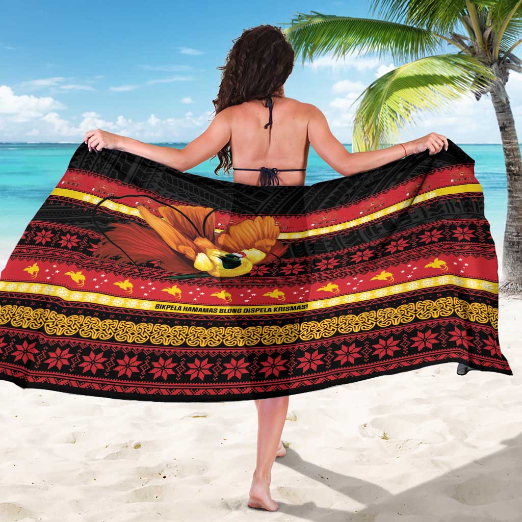 Papua New Guinea Christmas Sarong Bikpela hamamas blong dispela Krismas LT14 - Polynesian Pride