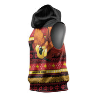 Papua New Guinea Christmas Sleeveless Hoodie Bikpela hamamas blong dispela Krismas LT14 - Polynesian Pride