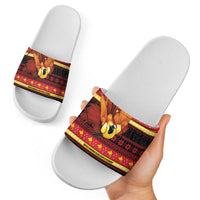 Papua New Guinea Christmas Slide Sandals Bikpela hamamas blong dispela Krismas LT14 - Polynesian Pride