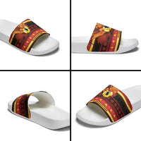 Papua New Guinea Christmas Slide Sandals Bikpela hamamas blong dispela Krismas LT14 - Polynesian Pride
