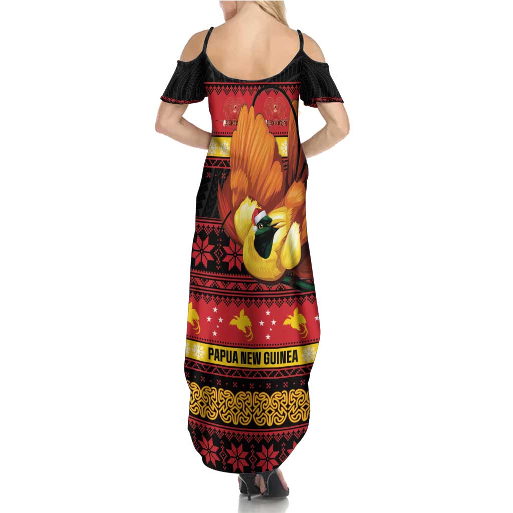 Papua New Guinea Christmas Summer Maxi Dress Bikpela hamamas blong dispela Krismas LT14 - Polynesian Pride