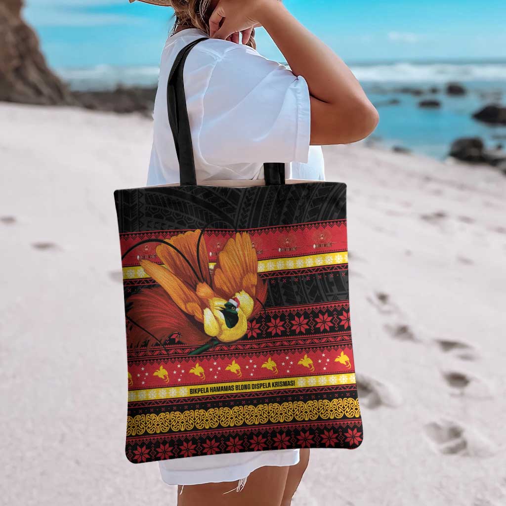 Papua New Guinea Christmas Tote Bag Bikpela hamamas blong dispela Krismas LT14 - Polynesian Pride