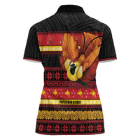 Papua New Guinea Christmas Women Polo Shirt Bikpela hamamas blong dispela Krismas - Polynesian Pride