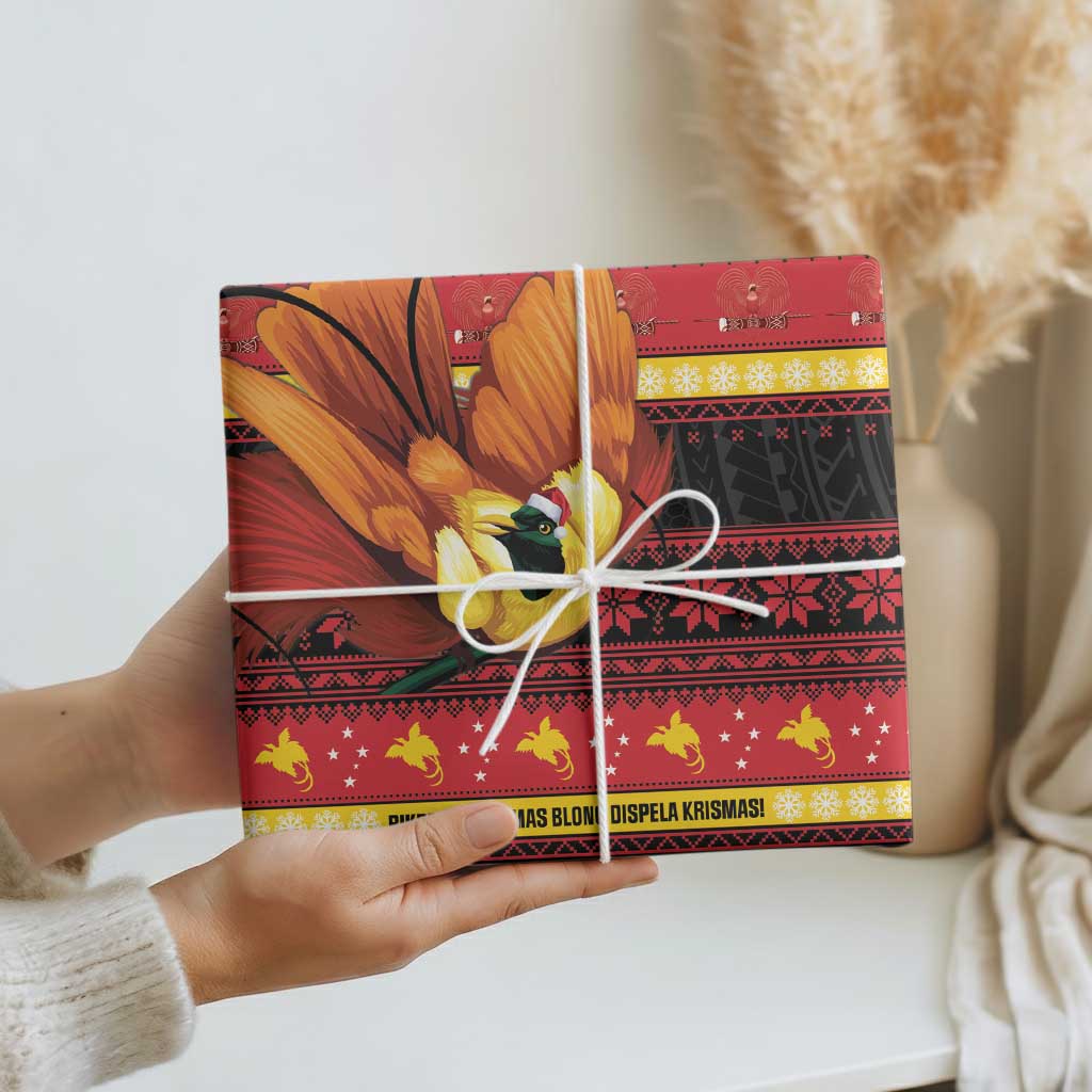 Papua New Guinea Christmas Wrapping Paper Bikpela hamamas blong dispela Krismas LT14 - Polynesian Pride