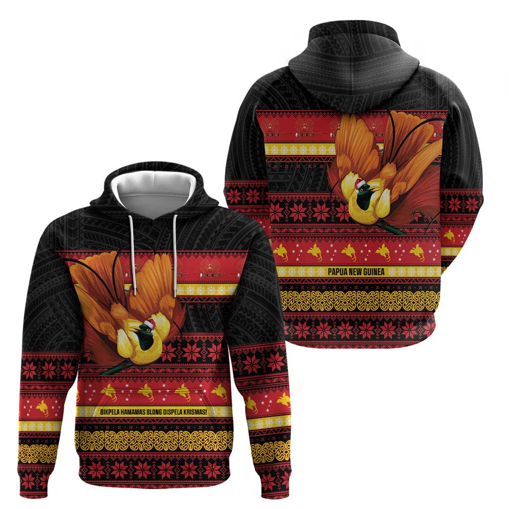 Papua New Guinea Christmas Zip Hoodie Bikpela hamamas blong dispela Krismas LT14 - Polynesian Pride