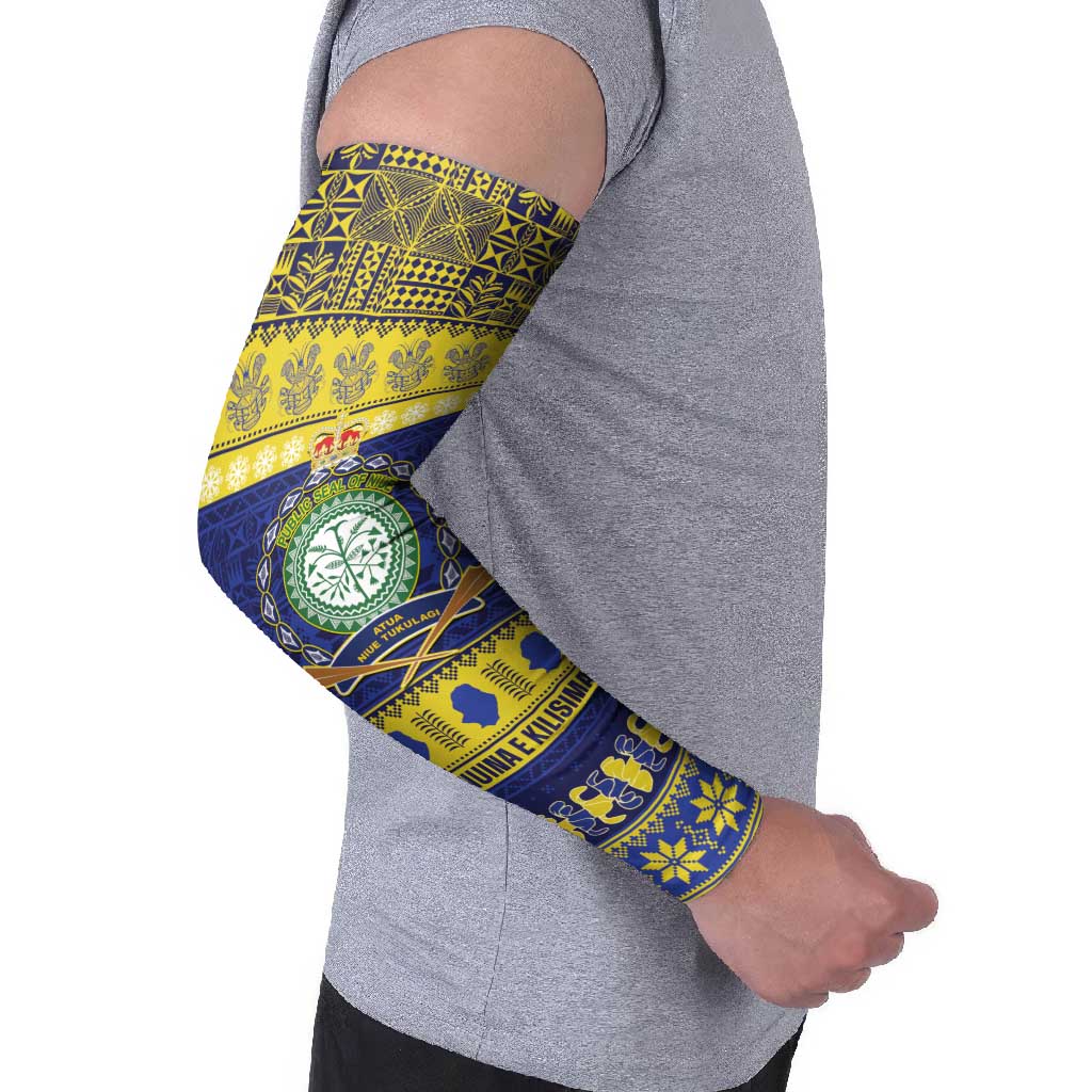 Niue Christmas Arm Sleeves Monuina e Kilisimasi Hiapo Motifs - Polynesian Pride