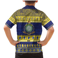 Niue Christmas Family Matching Mermaid Dress and Hawaiian Shirt Monuina e Kilisimasi Hiapo Motifs LT14 - Polynesian Pride