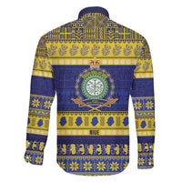 Niue Christmas Family Matching Short Sleeve Bodycon Dress and Hawaiian Shirt Monuina e Kilisimasi Hiapo Motifs LT14 - Polynesian Pride