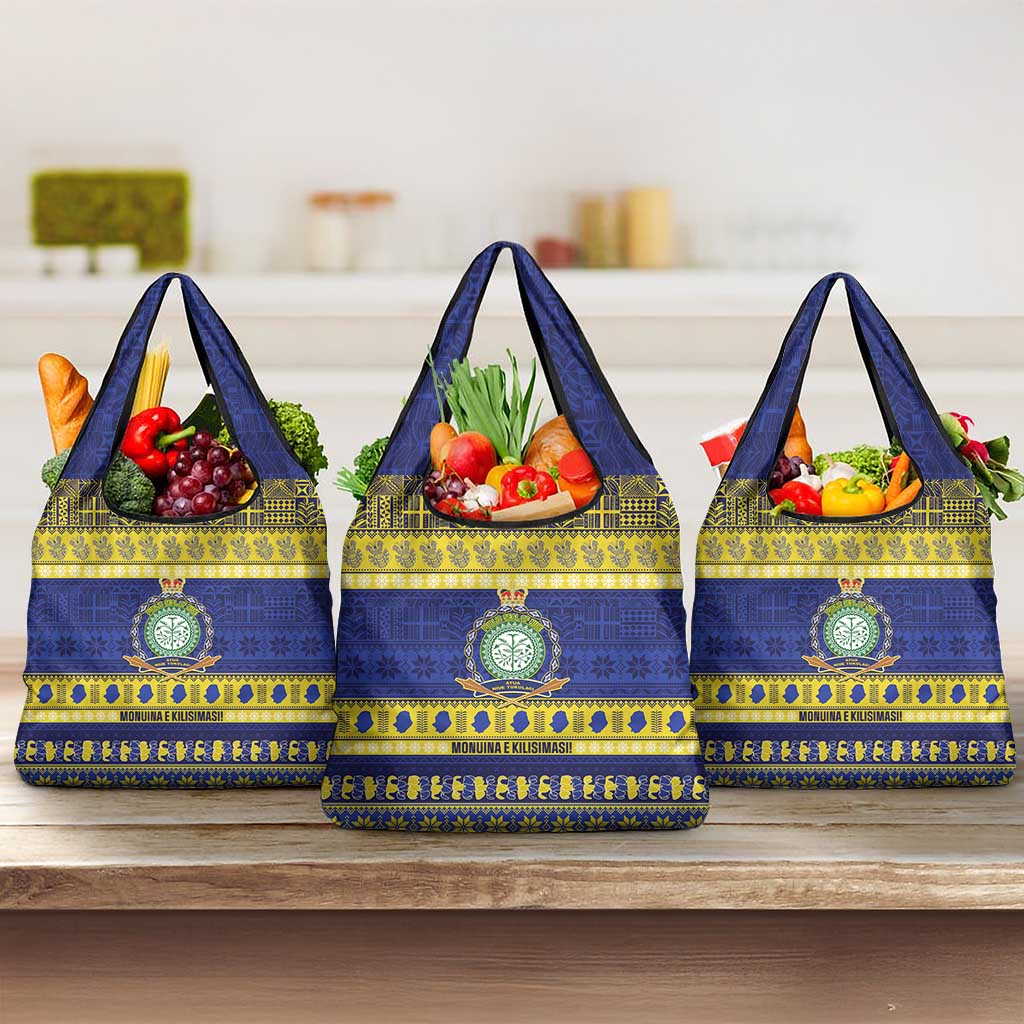 Niue Christmas Grocery Bag Monuina e Kilisimasi Hiapo Motifs - Polynesian Pride