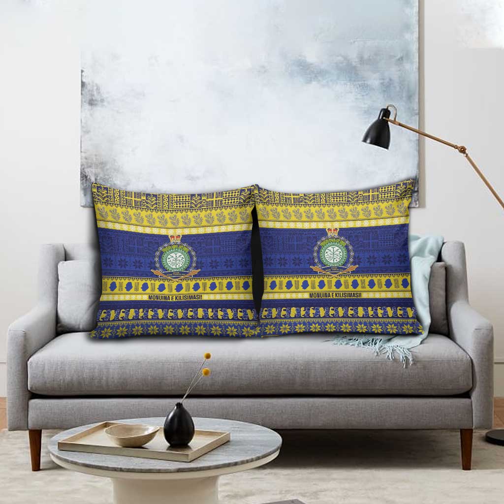 Niue Christmas Pillow Cover Monuina e Kilisimasi Hiapo Motifs - Polynesian Pride