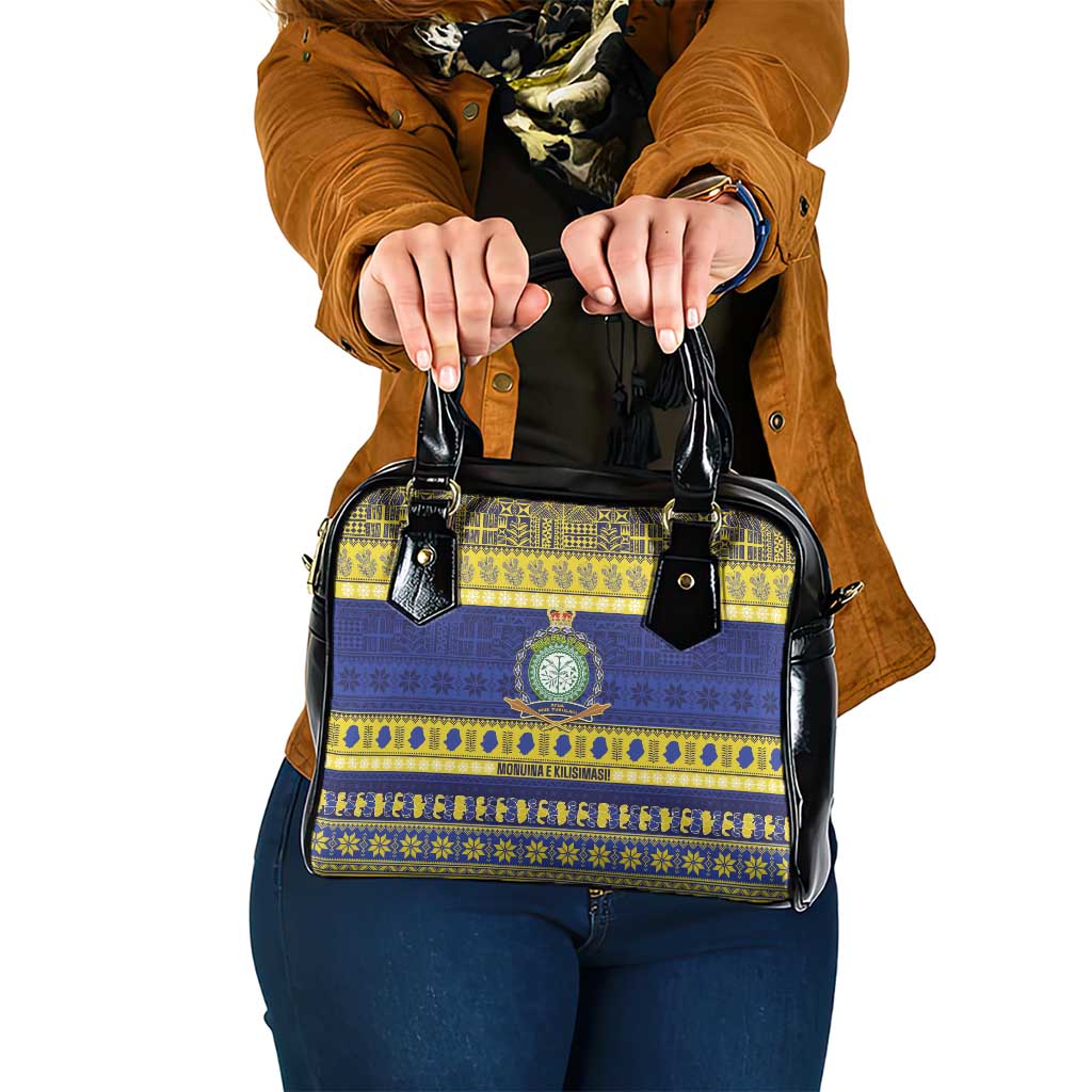 Niue Christmas Shoulder Handbag Monuina e Kilisimasi Hiapo Motifs - Polynesian Pride