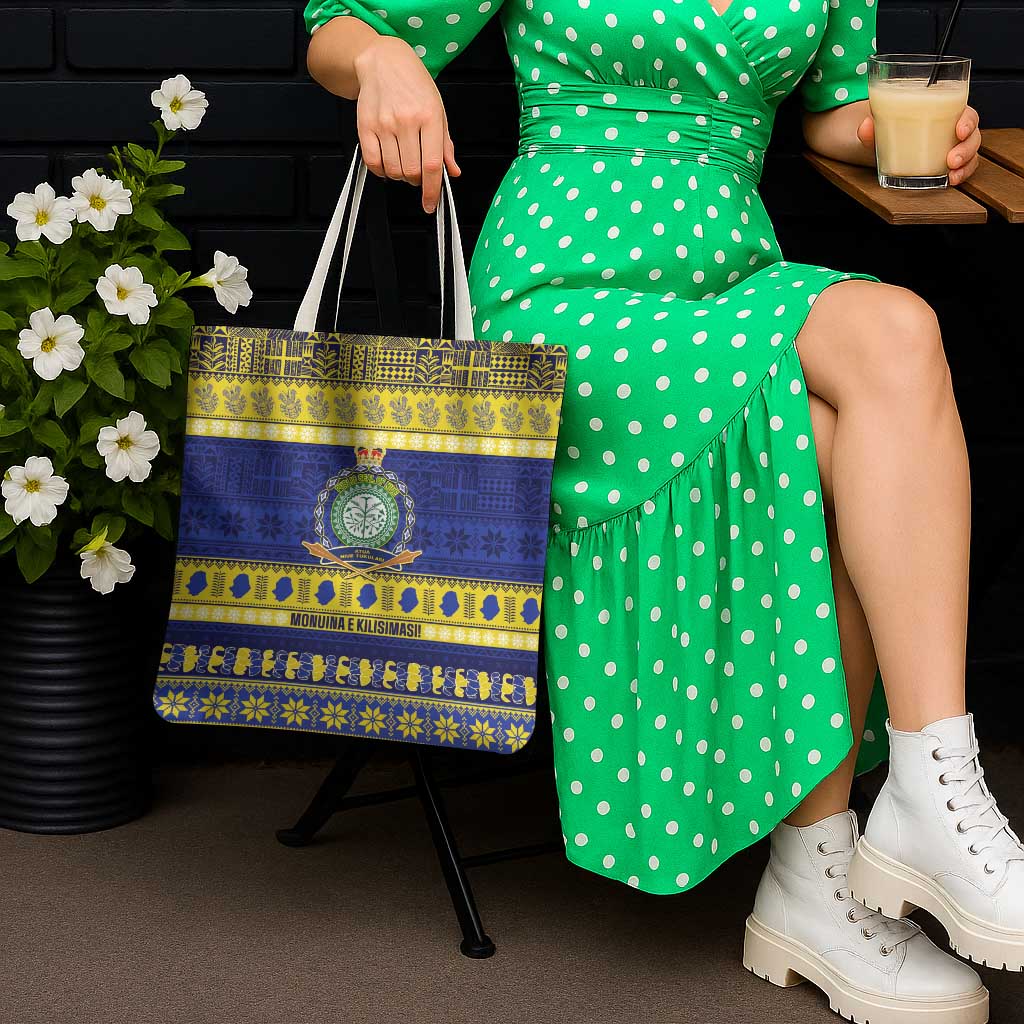 Niue Christmas Tote Bag Monuina e Kilisimasi Hiapo Motifs - Polynesian Pride