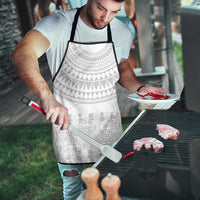 Niue White Sunday Apron Tapu Fanau Ia Puakenikeni Hiapo Pattern - Polynesian Pride