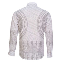 Niue White Sunday Family Matching Summer Maxi Dress and Hawaiian Shirt Tapu Fanau Ia Puakenikeni Hiapo Pattern LT14 - Polynesian Pride