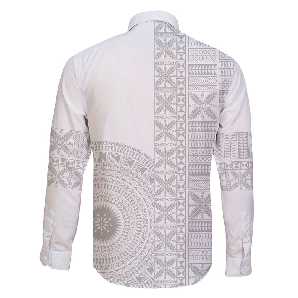 Niue White Sunday Family Matching Summer Maxi Dress and Hawaiian Shirt Half Hiapo Pattern Vibes LT14 - Polynesian Pride