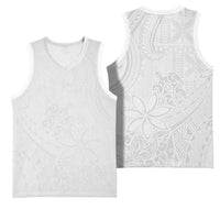 Tapu Fanau Ia Niue Basketball Jersey Happy White Sunday Unique Hiapo LT14 - Polynesian Pride