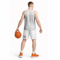 Tapu Fanau Ia Niue Basketball Jersey Happy White Sunday Unique Hiapo LT14 - Polynesian Pride