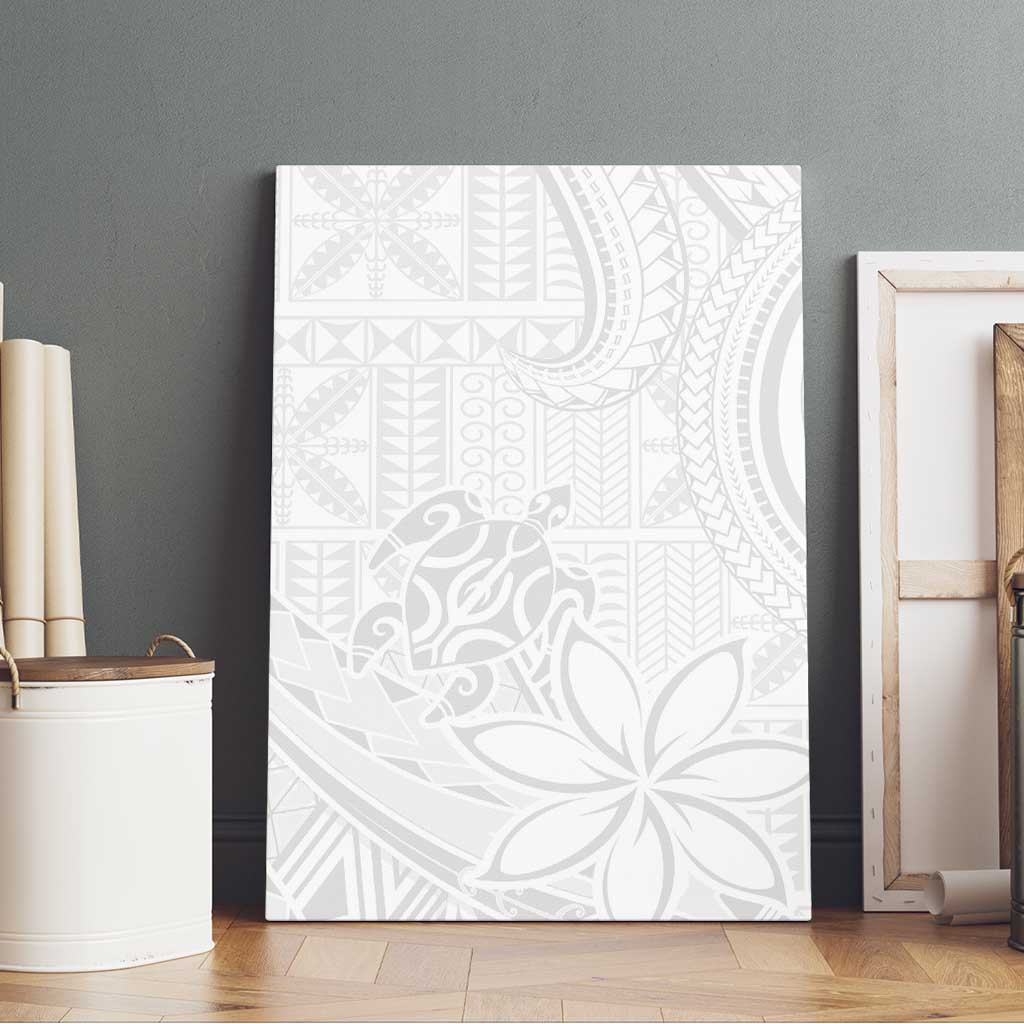 Tapu Fanau Ia Niue Canvas Wall Art Happy White Sunday Unique Hiapo - Polynesian Pride