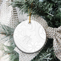 Tapu Fanau Ia Niue Ceramic Ornament Happy White Sunday Unique Hiapo - Polynesian Pride
