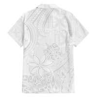 Tapu Fanau Ia Niue Family Matching Off The Shoulder Long Sleeve Dress and Hawaiian Shirt Happy White Sunday Unique Hiapo LT14 - Polynesian Pride