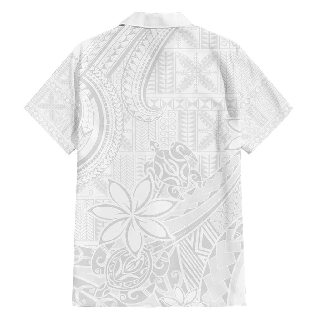 Tapu Fanau Ia Niue Family Matching Off Shoulder Maxi Dress and Hawaiian Shirt Happy White Sunday Unique Hiapo LT14 - Polynesian Pride