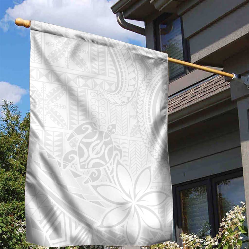 Tapu Fanau Ia Niue Garden Flag Happy White Sunday Unique Hiapo LT14 - Polynesian Pride