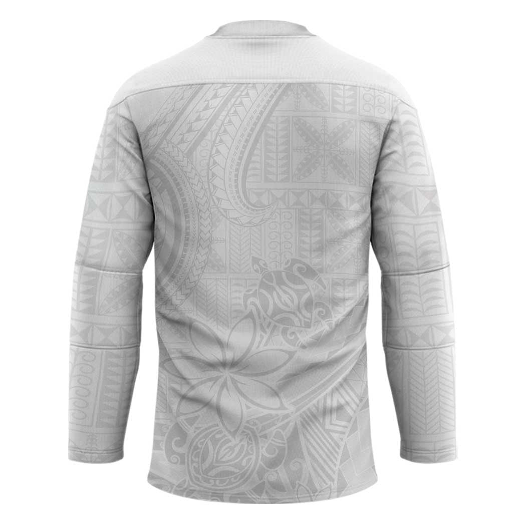 Tapu Fanau Ia Niue Hockey Jersey Happy White Sunday Unique Hiapo LT14 - Polynesian Pride