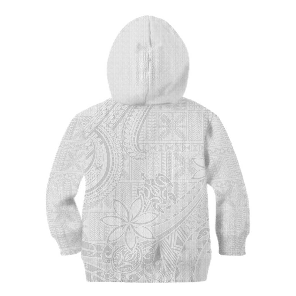 Tapu Fanau Ia Niue Kid Hoodie Happy White Sunday Unique Hiapo LT14 - Polynesian Pride