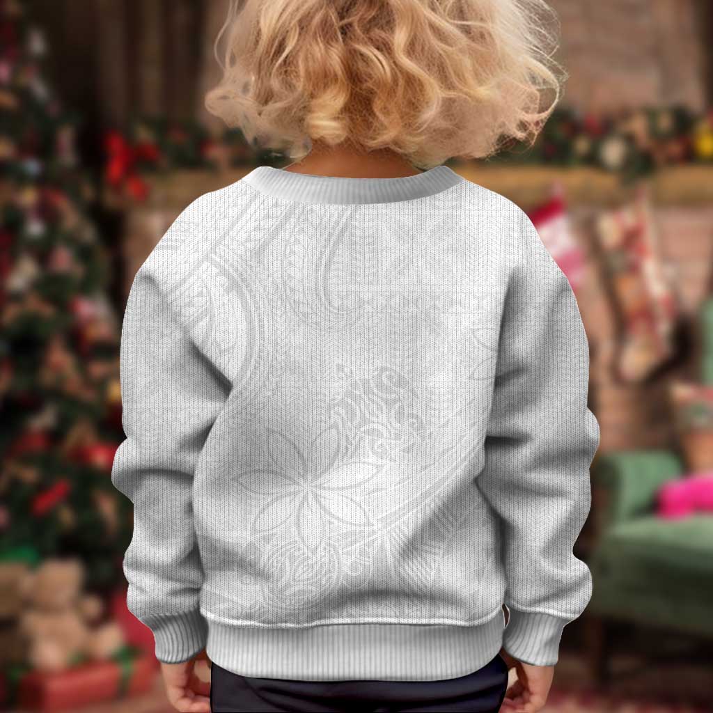 Tapu Fanau Ia Niue Kid Ugly Christmas Sweater Happy White Sunday Unique Hiapo LT14 - Polynesian Pride