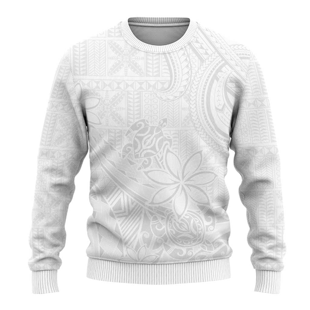 Tapu Fanau Ia Niue Ugly Christmas Sweater Happy White Sunday Unique Hiapo LT14 - Polynesian Pride