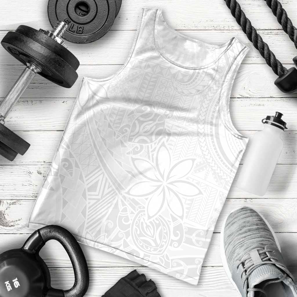 Tapu Fanau Ia Niue Men Tank Top Happy White Sunday Unique Hiapo - Polynesian Pride