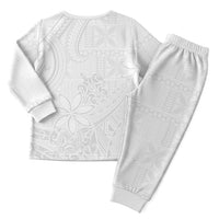 Tapu Fanau Ia Niue Christmas Pajama Set Happy White Sunday Unique Hiapo LT14 - Polynesian Pride