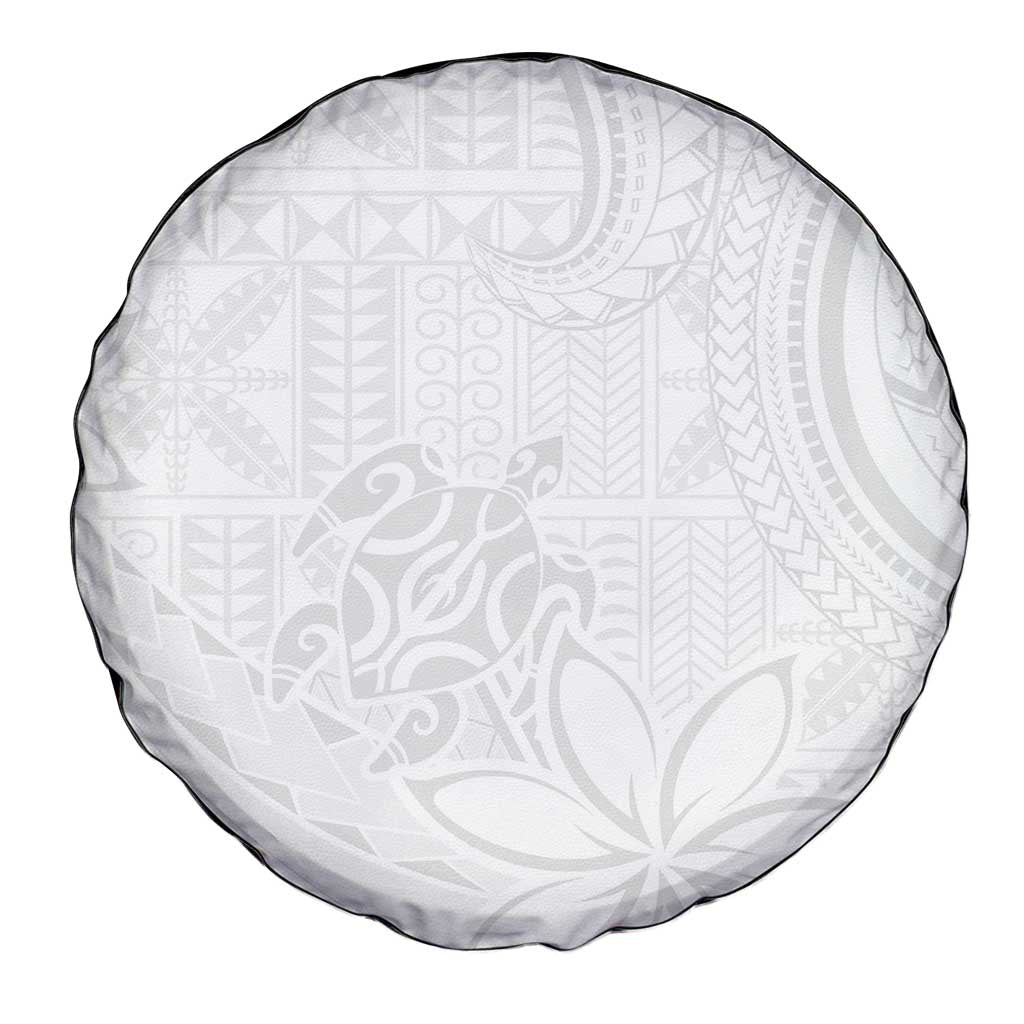 Tapu Fanau Ia Niue Spare Tire Cover Happy White Sunday Unique Hiapo LT14 - Polynesian Pride