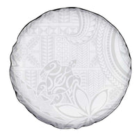 Tapu Fanau Ia Niue Spare Tire Cover Happy White Sunday Unique Hiapo LT14 - Polynesian Pride