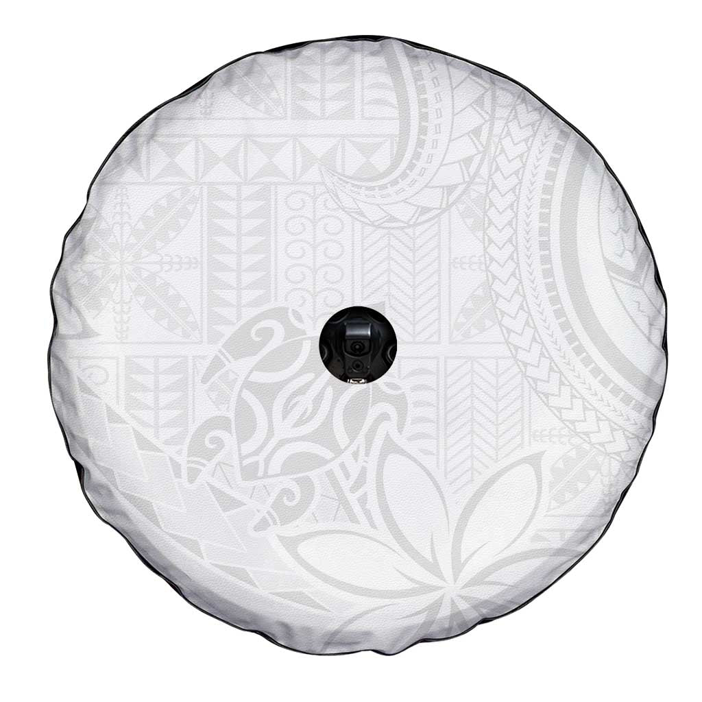 Tapu Fanau Ia Niue Spare Tire Cover Happy White Sunday Unique Hiapo LT14 - Polynesian Pride