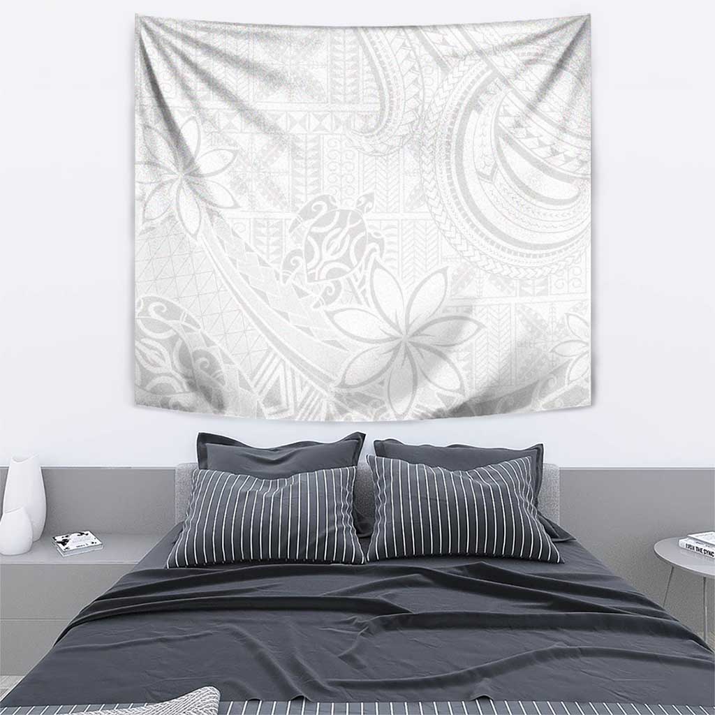 Tapu Fanau Ia Niue Tapestry Happy White Sunday Unique Hiapo - Polynesian Pride