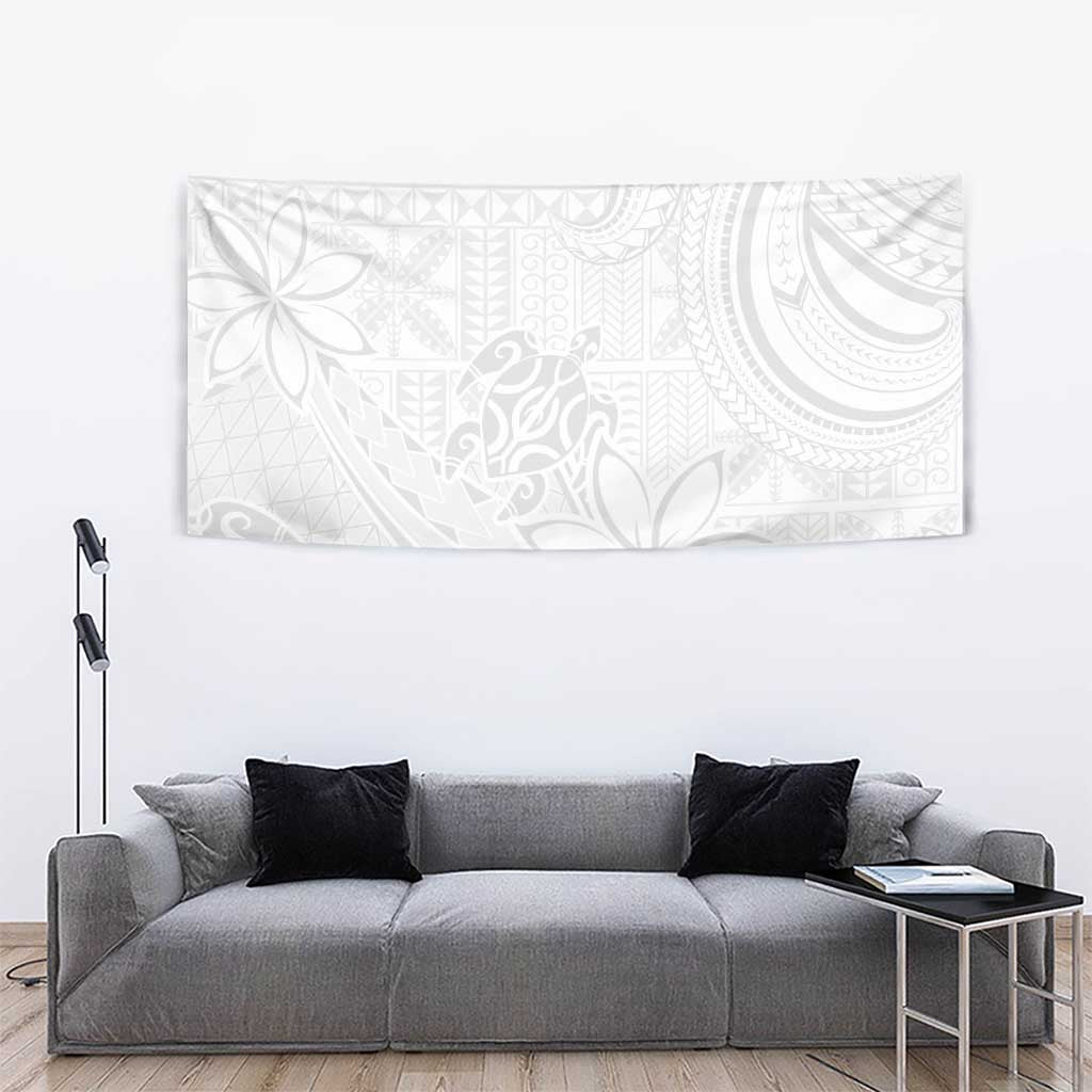 Tapu Fanau Ia Niue Tapestry Happy White Sunday Unique Hiapo - Polynesian Pride